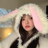 Soft Warm Bunny Ear Hat Winter Ear Protection Hat Sweet Y2k Rabbit Ear Hat  Girls