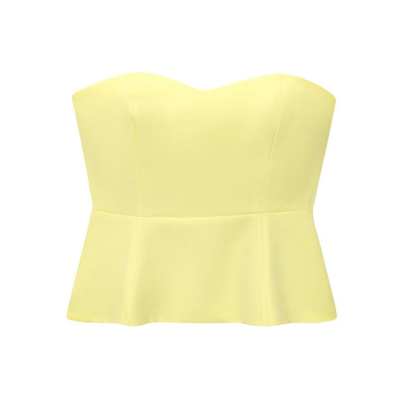 Kaslead New Arrival Women's Fashion Style Fashion Minimalist Slim Fit Tube Top Tops Half-Length Dress Suit