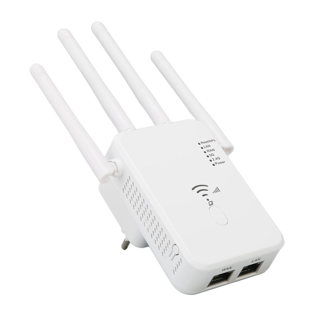 WiFi Extender Professional 1200Mbps Gigabit High Power 5G Dual Band Internet Booster for Home Office