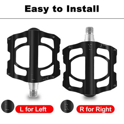Mountain Bike Pedals 4 Bearings Aluminum Alloy Bicycle Pedals Road MTB Bike Pedals