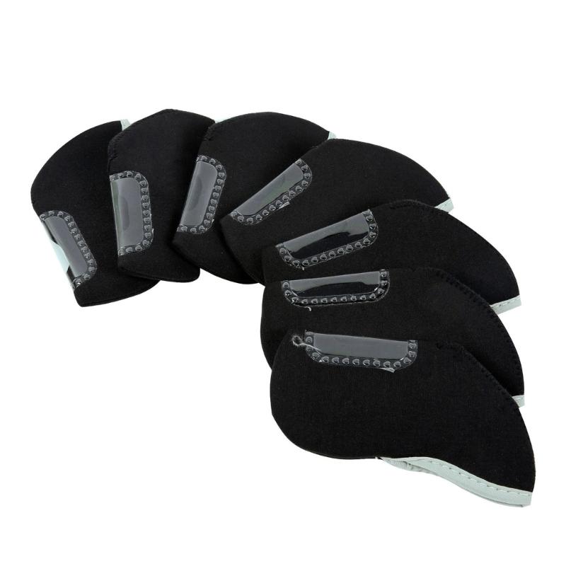 10Pcs Neoprene Golf Iron Head Covers Golf Wedge Covers Iron Putter Headcovers