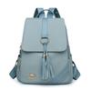 Schoolbag backpack women pu fabric texture commuting large capacity waterproof travel anti-theft backpack niche retro Baigou bag