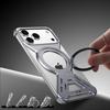 For iPhone 17 Pro Bumper Case Compatible with MagSafe Rotating Kickstand Metal Phone Cover