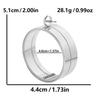 Thickness 10mm Innner Size 15-45mm Stainless Steel Locket Pendants For Jewelry Makings Supplies Round Glass Twist Screw Lockets
