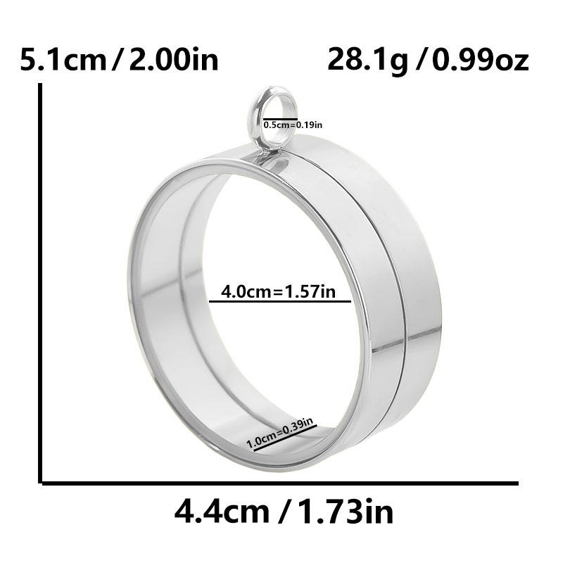 Thickness 10mm Innner Size 15-45mm Stainless Steel Locket Pendants For Jewelry Makings Supplies Round Glass Twist Screw Lockets