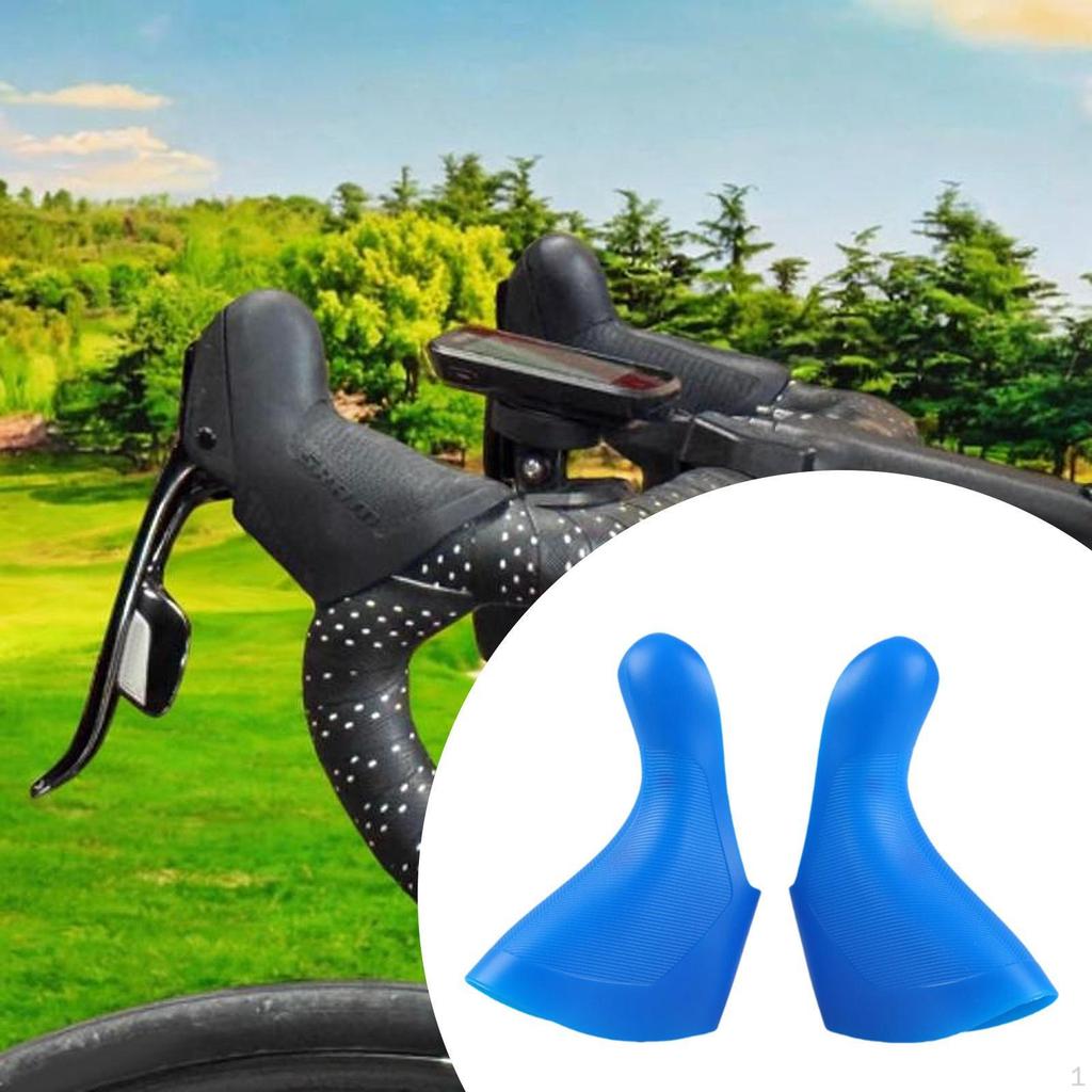 2 Stück Handschalthebelabdeckungen Rennrad Bremshebel Gummis Fahrrad Lenkergriffe Elegante Überzüge