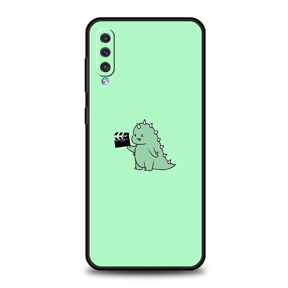Cute Dinosaur Bear Couple Case For Samsung A15 A13 A51 A71 A41 A31 A21S A03S A05 A12 A32 A52 A22 A23 A25 A33 A53 A73 5G Cover