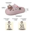 Cute and Sweet Shirley Rose Bow Hole Shoes Women's Summer 2025 Fashion Outer Wear Lace Edge Bag Head Slippers