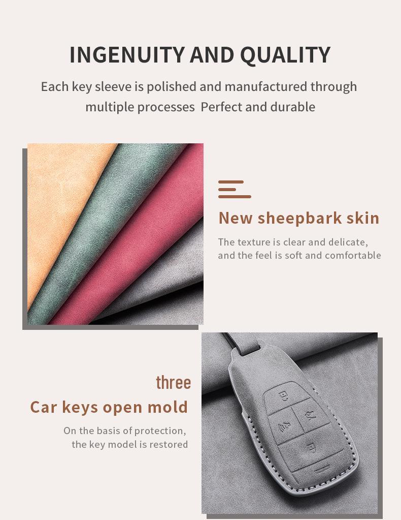Beijing Auto Key Case for X7, BJ40, Zhida X3, EU5, BJ60, Magic Cube, EU7 - Shell Buckle