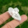Statement Skull And Bone Adjustable Ring 925 Silver Natural K2 Jasper