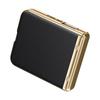 For Motorola Razr 50 5G Case Electroplated PU Leather+PC Phone Cover with Rear Small Screen Protector