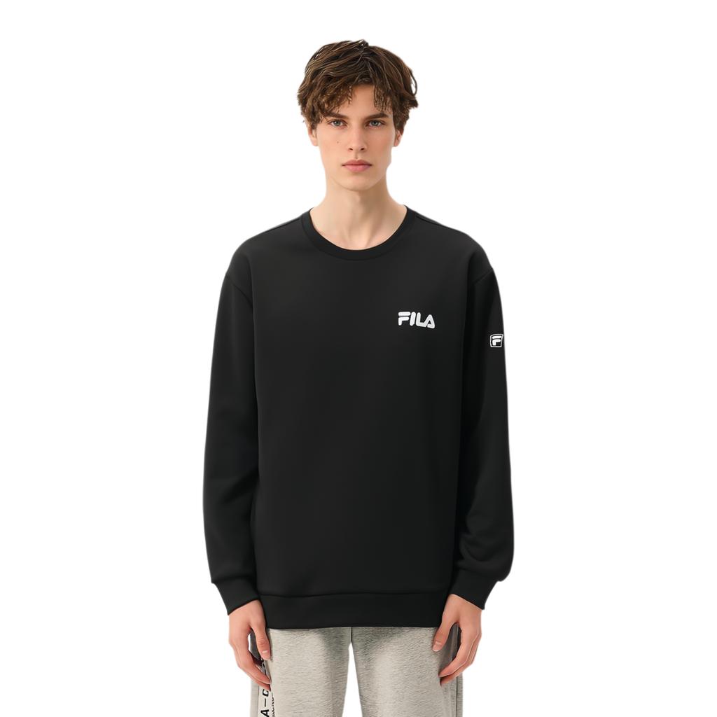 FILA Athletics Sweatshirts Men's Black Crew Neck Moderate Regular A11M011237GBK