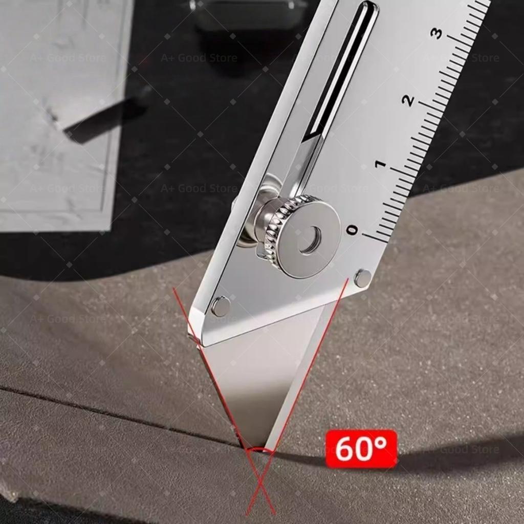 Multifunctional Heavy-Duty Utility Knife Stainless Steel Industrial Craft Cutter Thickened All-steel Wallpaper Paper Cutter