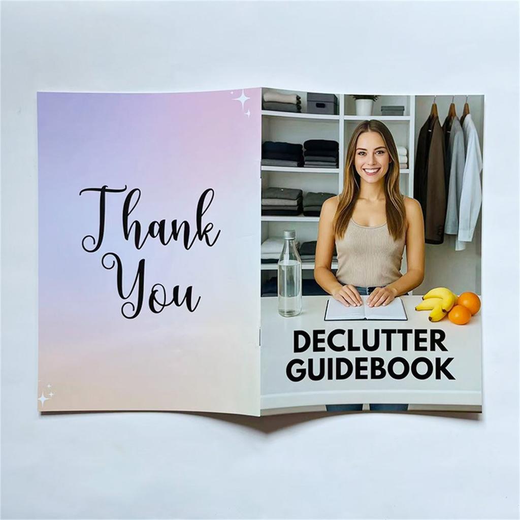 (DECLUTTER GUIDEBOOK) - Mental Health Guide, Self-Reflection Planner