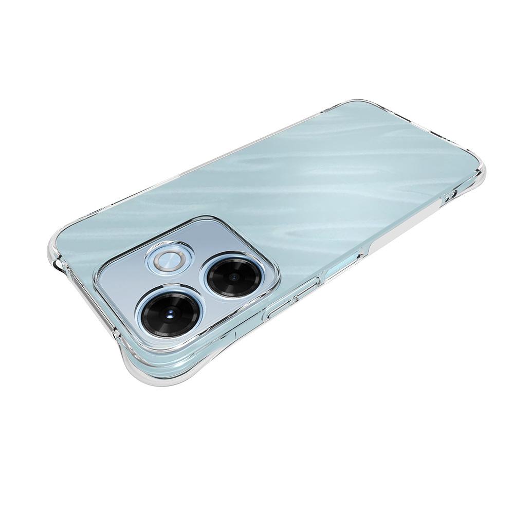 For Xiaomi Redmi 13x 4G Case WANLONFENG WL Series 2.0mm TPU Phone Cover with Tempered Glass Film