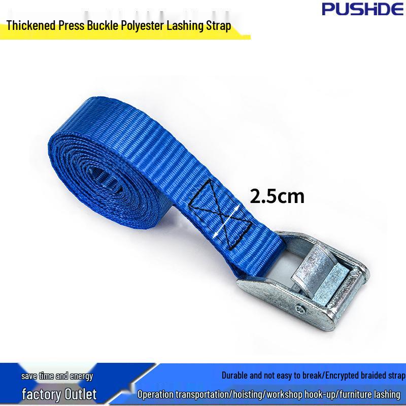 Thickened Zinc Alloy Buckle Lashing Strap for Logistics and Rescue