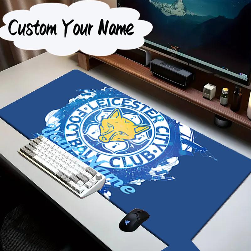 Custom Name Mouse pad Leicester City Football Club Mouse Pad Desk Mat, Non-Slip Rubber Backer Pad For Computer Notebook Gaming Mouse Pad Gift