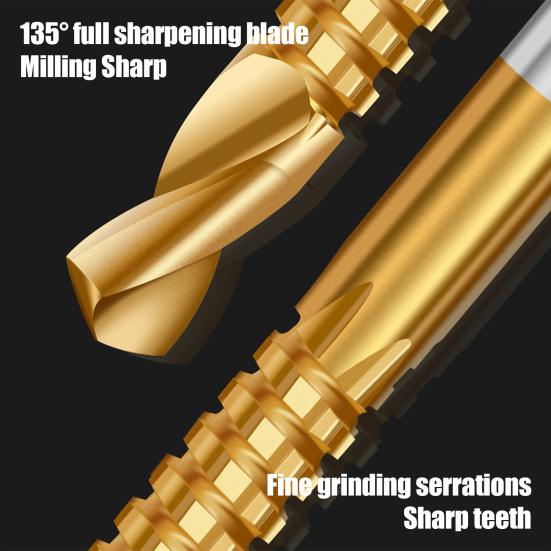 3/4/5/6/6.5/8MM Metal Twist Drill Bits Heavy Duty High Speed Steel Round Shank Drilling Screwing Boring Carving Cutting Drill Bits Woodworking Tools