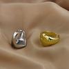 BF CLUB Silver Color Rings for Women Fashion Geometric Handmade Irregular Gold Heart Ring Party Christmas Gift