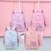 Spacious Lightweight Nylon Backpack For Middle School Kids Cute Cartoon Design