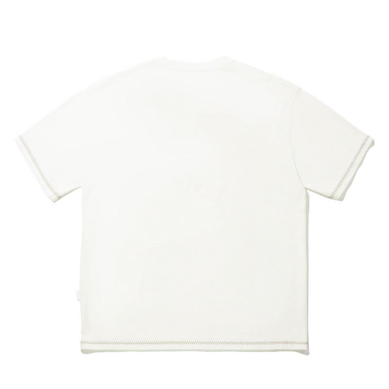 Li Ning All Things Have Spirit Series Loose Cool Short Sleeve T-Shirt Unisex Tops Off-White AHSW909-1