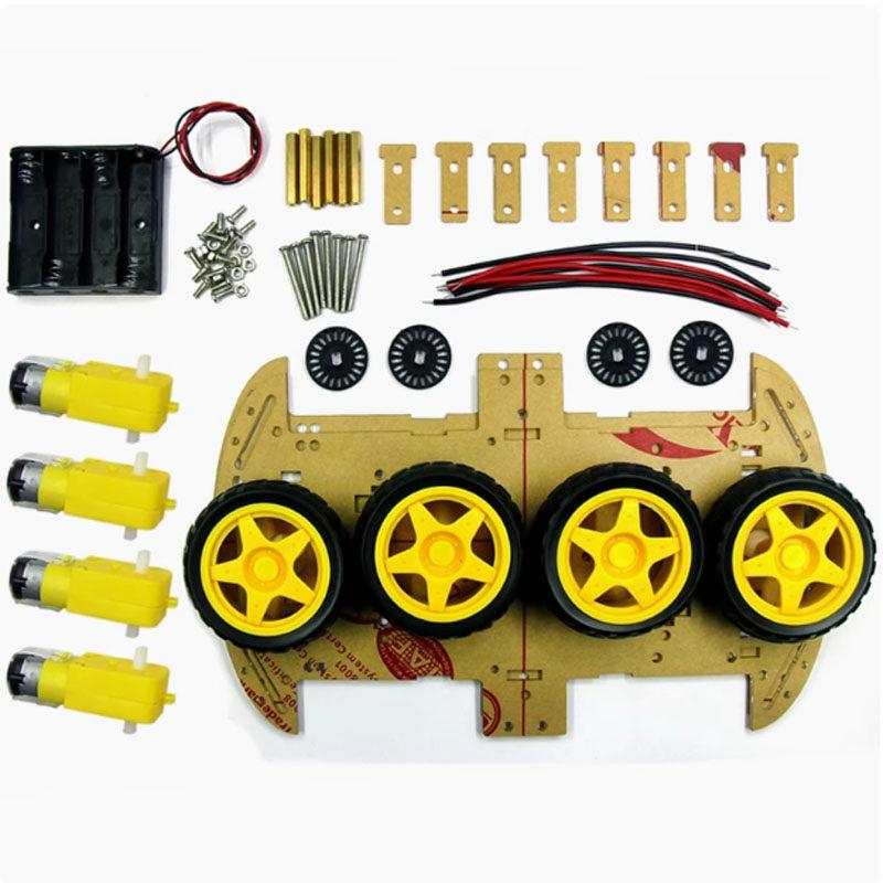 Kit Mașină Inteligentă 4WD și 2WD: Set Mașinuță DIY Urmăritoare de Linie/Bluetooth