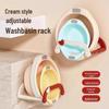 Telescopic Suction Cup Bathroom Storage Rack - Wall-Mounted & Punch-Free