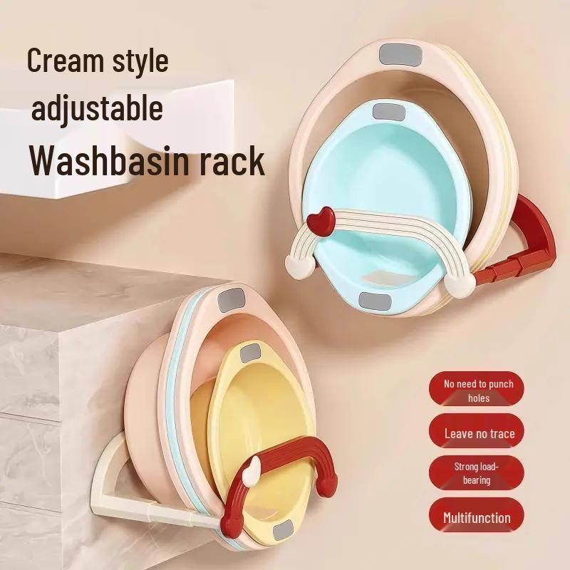 Telescopic Suction Cup Bathroom Storage Rack - Wall-Mounted & Punch-Free