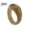 Retro Ring Jelly Texture Finger Ring Transparent Resin Round Layered