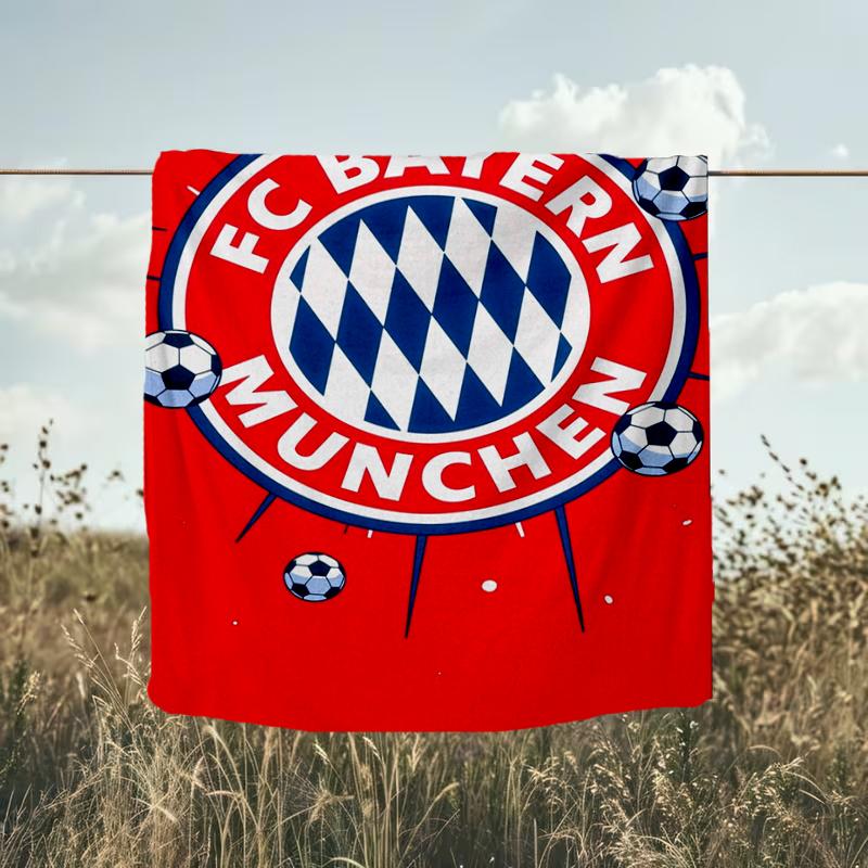 1PC FC Bayern München Printed Soft Flannel Blanket Throw for Adult Bedroom Living Room Sofa Camping Travel Fan Gifts Christmas Gifts