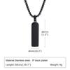 Initial Bar Mens Necklaces,Stainless Steel Vertical Geometric Pendant Collar with A-Z Letters,Casual Personalited Gift for Him