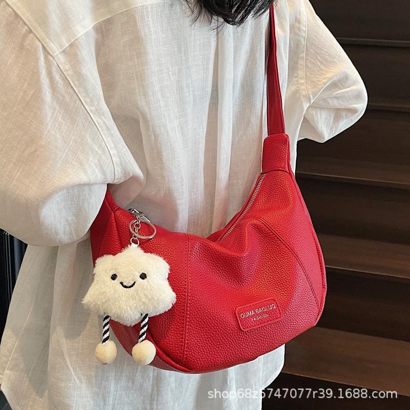 Niche Design Large Capacity Single Shoulder Armpit Dumpling Bag Women's 2025 Summer New Fashion Versatile Messenger Tote Bag