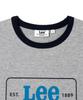 LEE Vintage Logo Ringer Short Sleeve T-Shirt Gray