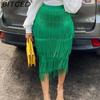 Women's Fashion Casual Solid Color Print Summer Spring Skirt