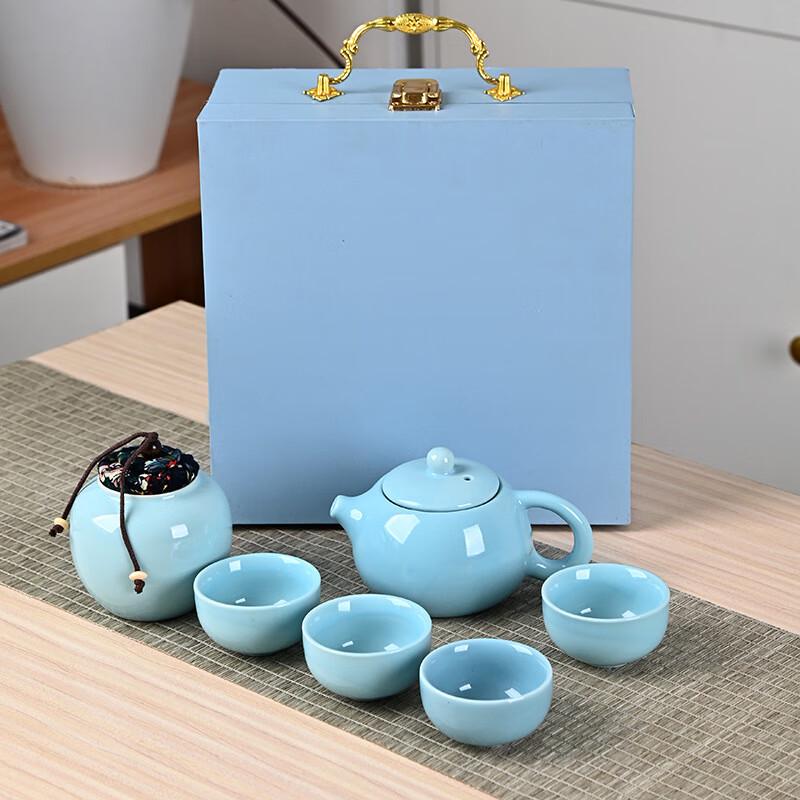 DU Ding Kiln Ceramic Tea Set Full Set (Tray Not Included)