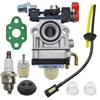 Carburetor For Kawasaki TH23 TH26 TH34 23CC 25CC 26CC 33CC 35CC Trimmer Accessories Grommet Spark Plug Fuel Line Filter Kit