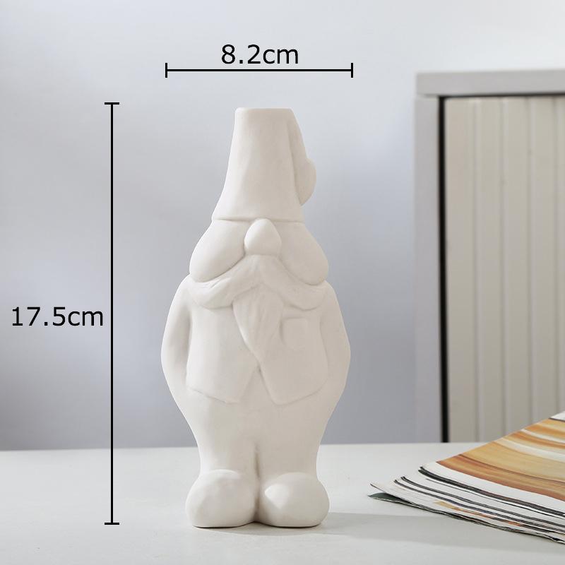 

Fairy Tale Dwarf Shape Ceramic Vase Plant Pot Table Decoration Flowers Arrangement Artificial Flower Vases Room Aesthetic Decor