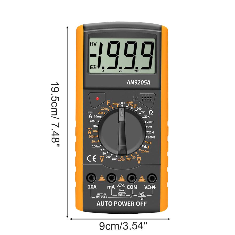 Digital Multimeter Automatic Professional Counts Auto AC/DC Votage Tester Ohm Current Ammeter Detector Tool