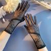 Sunscreen Lace Gloves Spring Bow Touch Screen Gloves Ladies Driving Breathable Outdoor Shade Cycling Summer Gloves