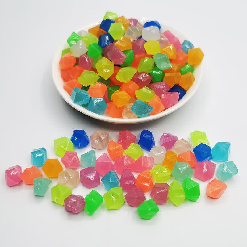 Luminous Acrylic Gemstone Craft Beads