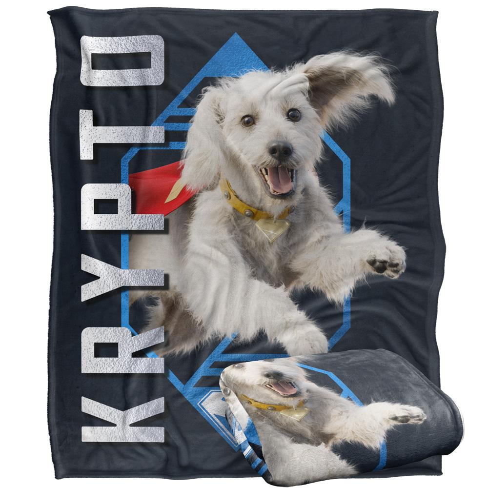 Superman Silky Diamond Krypto Supersoft Blanket