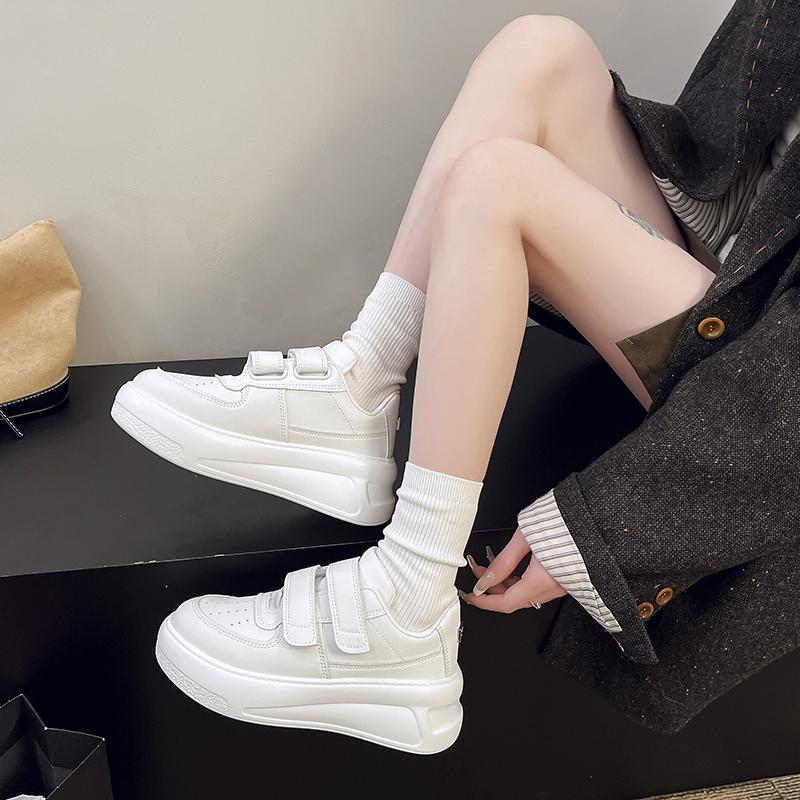 Fashion 2025 Women Sneakers Fashion Shoes Spring Trend Casual Flats Female New Fashion Comfort White Vulcanized Platform Shoes for Women