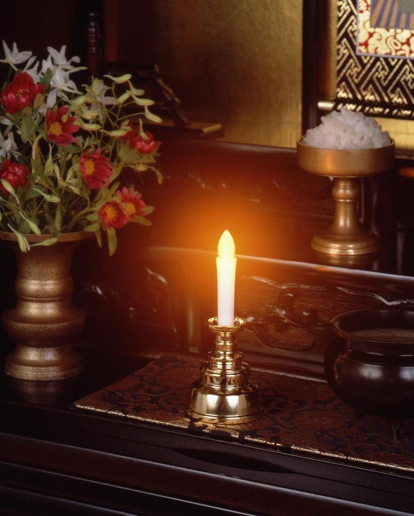 Asahi Denki Kasei Smile Kids Electric Candle, Safe Candle, Mini, Gold, ARO-5202