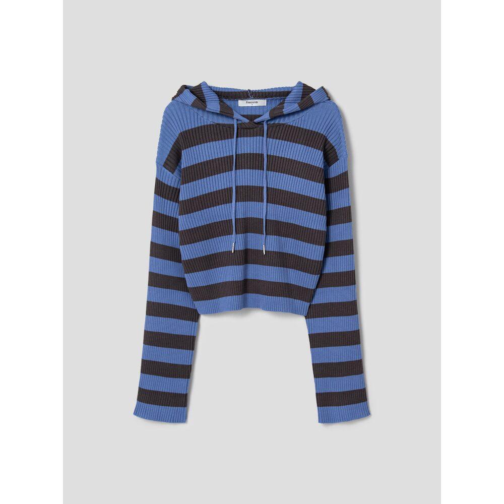 8Seconds Bold Stripe Pullover Blue Blue/S