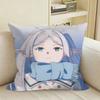 Anime ChibiS of FFrieren Square Sofa Pillow Cover Solid Color Living Room Home Decor Cushion Case