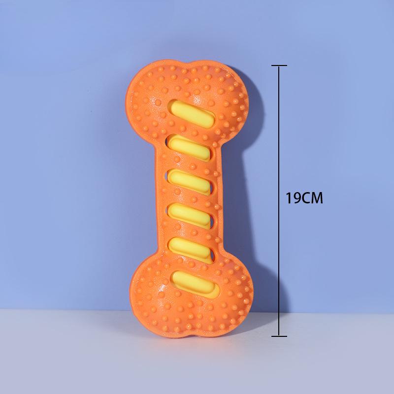 Pet Voice Teething Bone Toy Durable Teething Material Dog Interactive Toy Pet Teeth Cleaning Toy