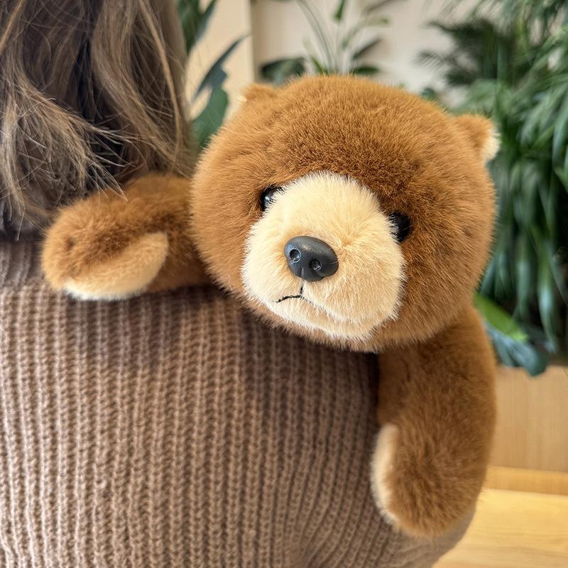 Papa Brown Bear Arctic Little Bear Doll Hug Pillow Girl Sleeping Plush Teddy Bear Rag Doll Large Size Doll