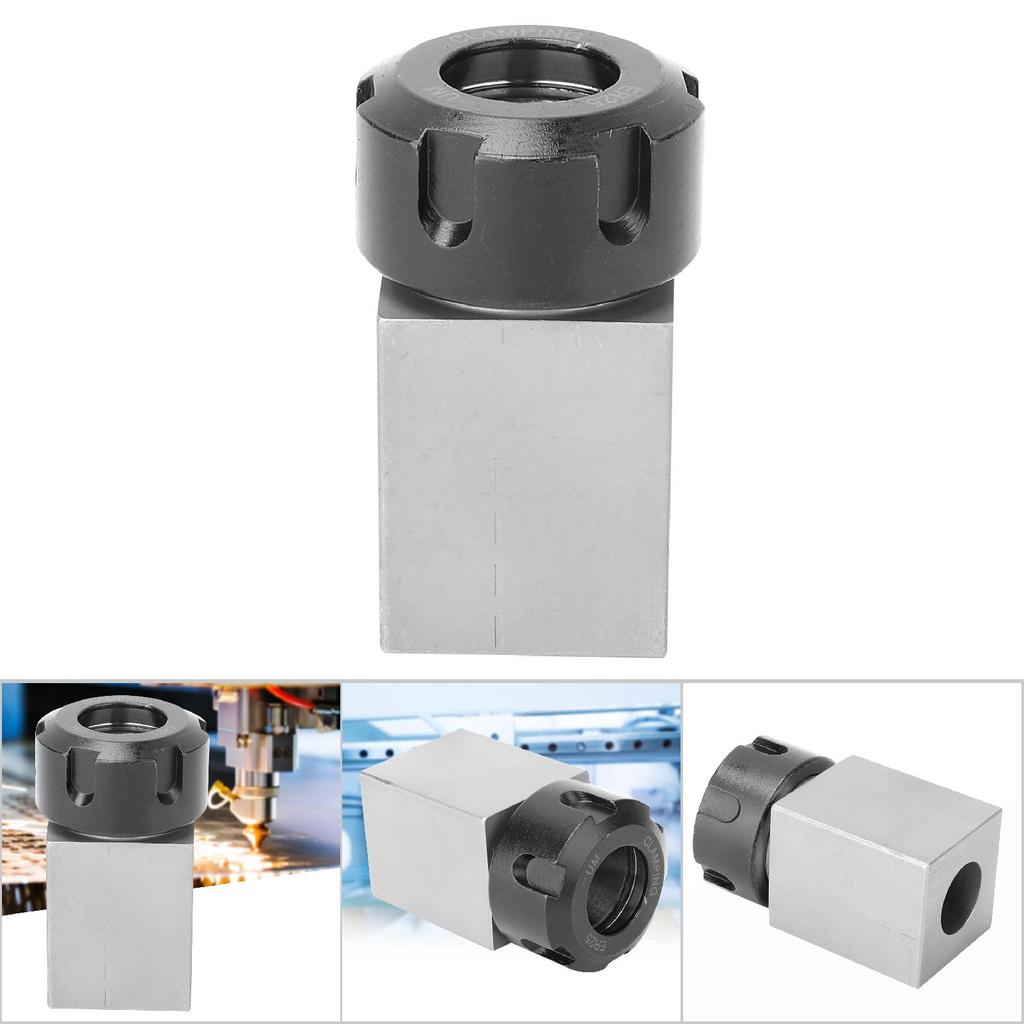 ER25 Collet Block Chuck Collet Holder for Lathe Engraving Machine (Square)