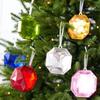 Multicolor Christmas Tree Glitter Gemstone Hanging Ornaments  Holiday Decorations