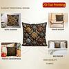 2D Exquisite Geometric & Floral Pattern Pillow Covers Pattern Cushion Cover Suitable For Sofa Bedroom Car Pillow Cover